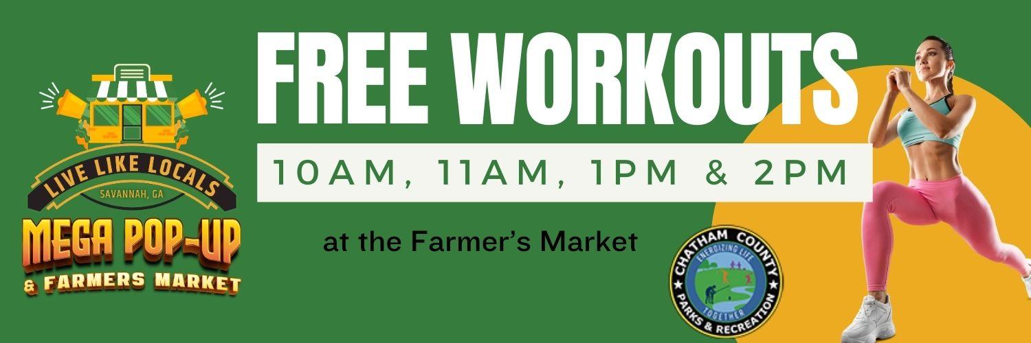 free workouts at the farmers market - pooler