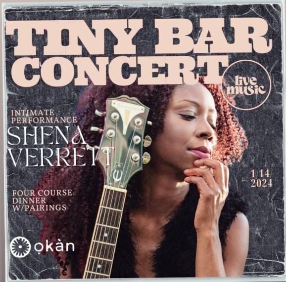 Experience the Magic of the Tiny Bar Concert with Shena Verrett at Okán Bar in Bluffton, SC