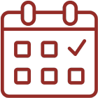 RED CALENDAR ICON calendar icon