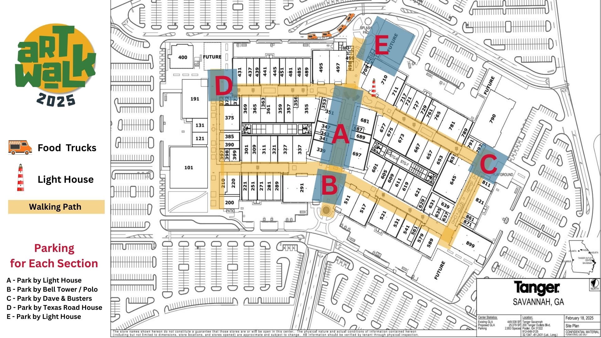 art walk 2025 - tanger outlets - live like locals savannah