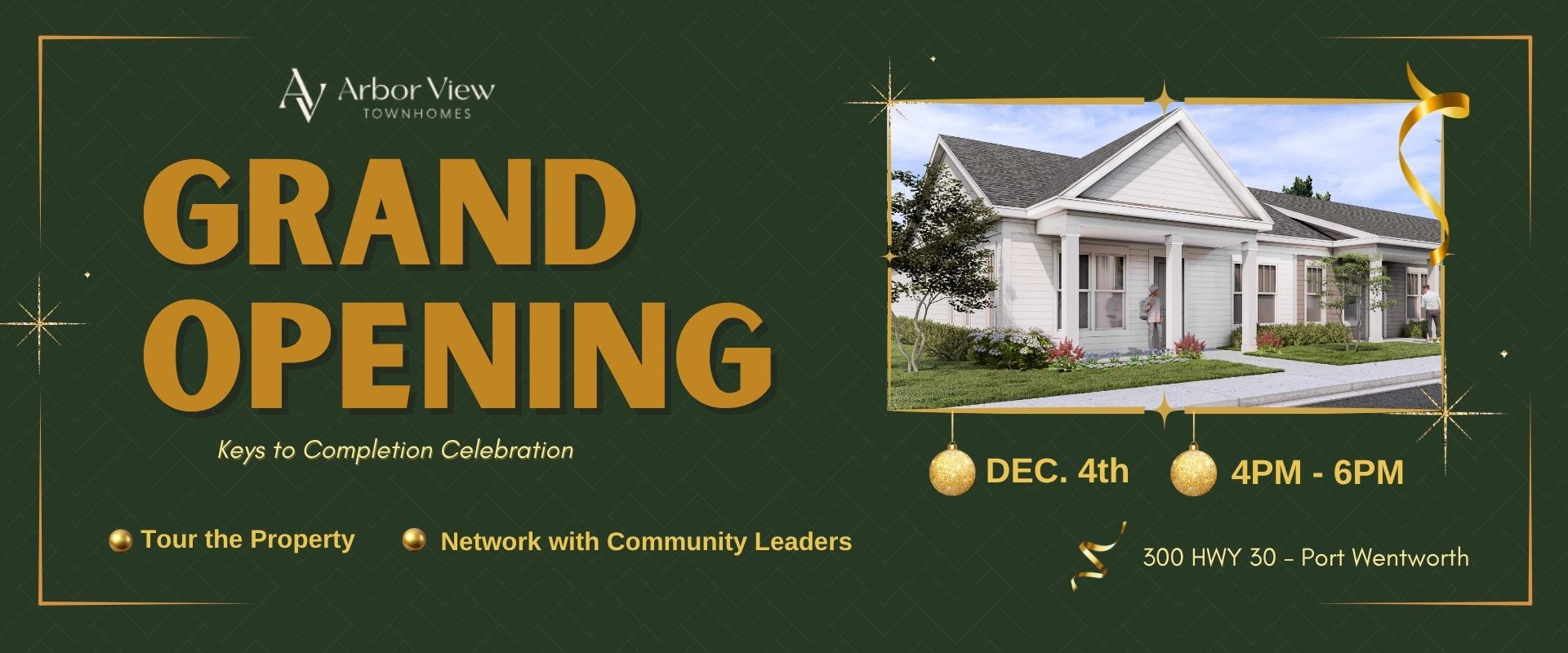 arbor view townhomes - grand opening